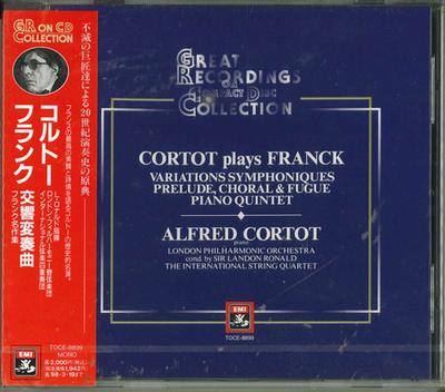CD CORTOT (ALFRED), FRANK & ANDERE - Frank: Symphonische Variationen TOCE8899 Japan ObiKlassik Gebraucht