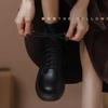 Women  Boots Casual Shoes Woman Leather Chelsea Ladie Classic Punk Female Goth Shoes High Platform Boots Women