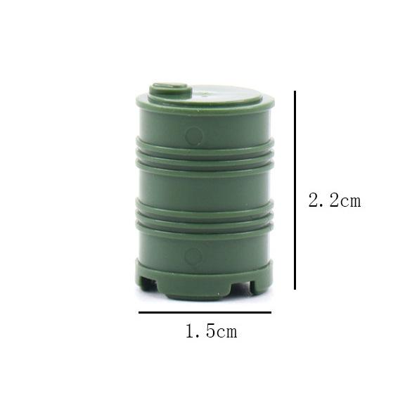 

5 шт. Строительный блок, аксессуары, детали, интегрированная маленькая бочка для масла, детские игрушки, собранный строительный блок