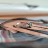 Серебряное кольцо с натуральным топазом 0.749ct, фианитами, вес изделия 1,85 гр (2194545)