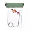 DISNEY Nick Wilde Clear Pouch Spring Loaded with Carabiner Japan NEW