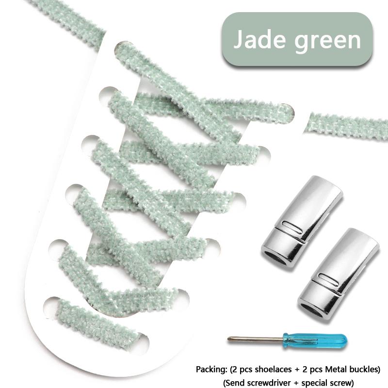 New Plush Elastic Laces Sneakers Magnetic Lock Shoelaces Without ties Kids Adult Flats No Tie Shoe laces for Shoes Accessories