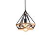 Retro Industrial Hemp Rope Diamond Light for Restaurant, Cafe, Bar, and Loft