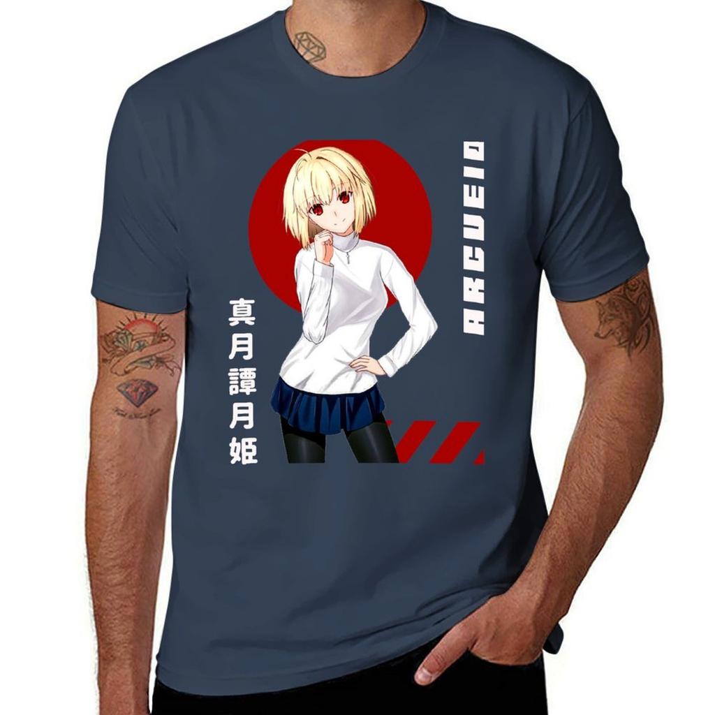 Arcueid - Shingetsutan Tsukihime T-Shirt T-Shirts für Mann grafisch lustig Anime T-Shirts für Mann T-Shirt