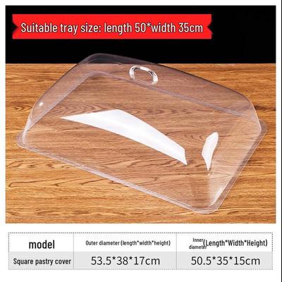 Rectangular PET Transparent Food Tray Covers