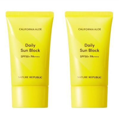 Nature Republic California Aloe Daily Sun Block SPF50+ PA++++ 57ml*2vnt.
