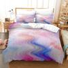 Queen King Full Size Luxury Bedding Set With Duvet Cover Bed Colorful Gradient Pattern For Ethnic Abstract Art Fashion Polyester