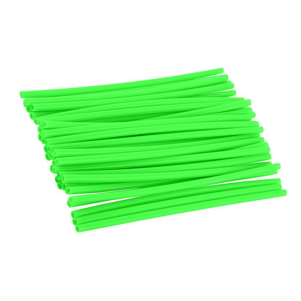 36pcs Wheel Spoke  or Motocross  s   Off Road Motorcycle Guard Wraps Kit Green