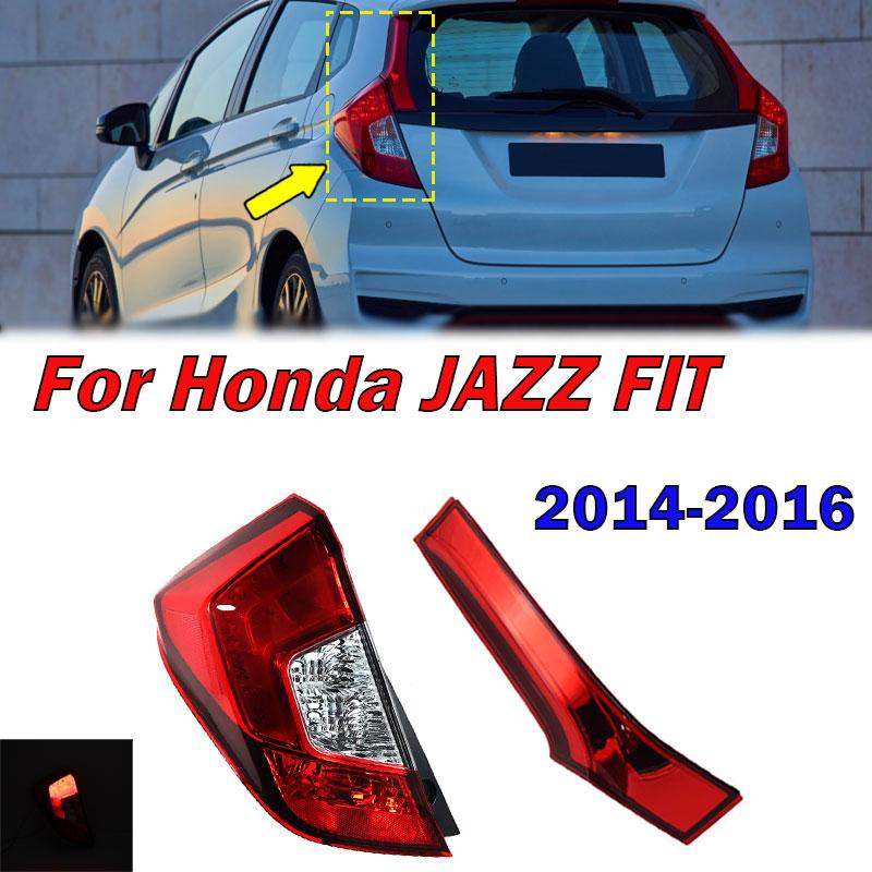 For Honda JAZZ FIT Hatchback 2014 2015 2016 Car Rear Tail Lamp Tail Light Auto Turn Signal Taillight Assembly Without Lamp Bulb