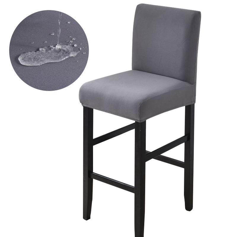 Vodotěsné Potahy na židle s krátkým opěradlem Potahy na jídelní židle Pružné Jednobarevné Potah na barovou židli Odnímatelný Chránič židle