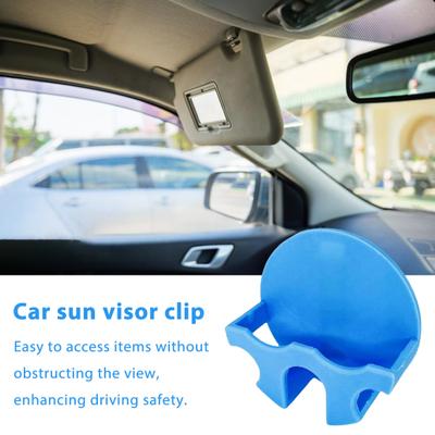 1/2 Pièces Support Soleil Voiture Plastique Installation Facile Antidérapant Support Téléphone Portable Voiture Pince Pare-Soleil