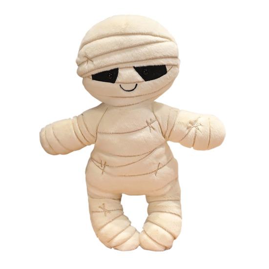 Pumpkin Shaped Plush Decor Halloween Pillow, Mummy Doll Toy, Soft Stuffed Decorative Toys Doll, Cushions for Sofa And Home For