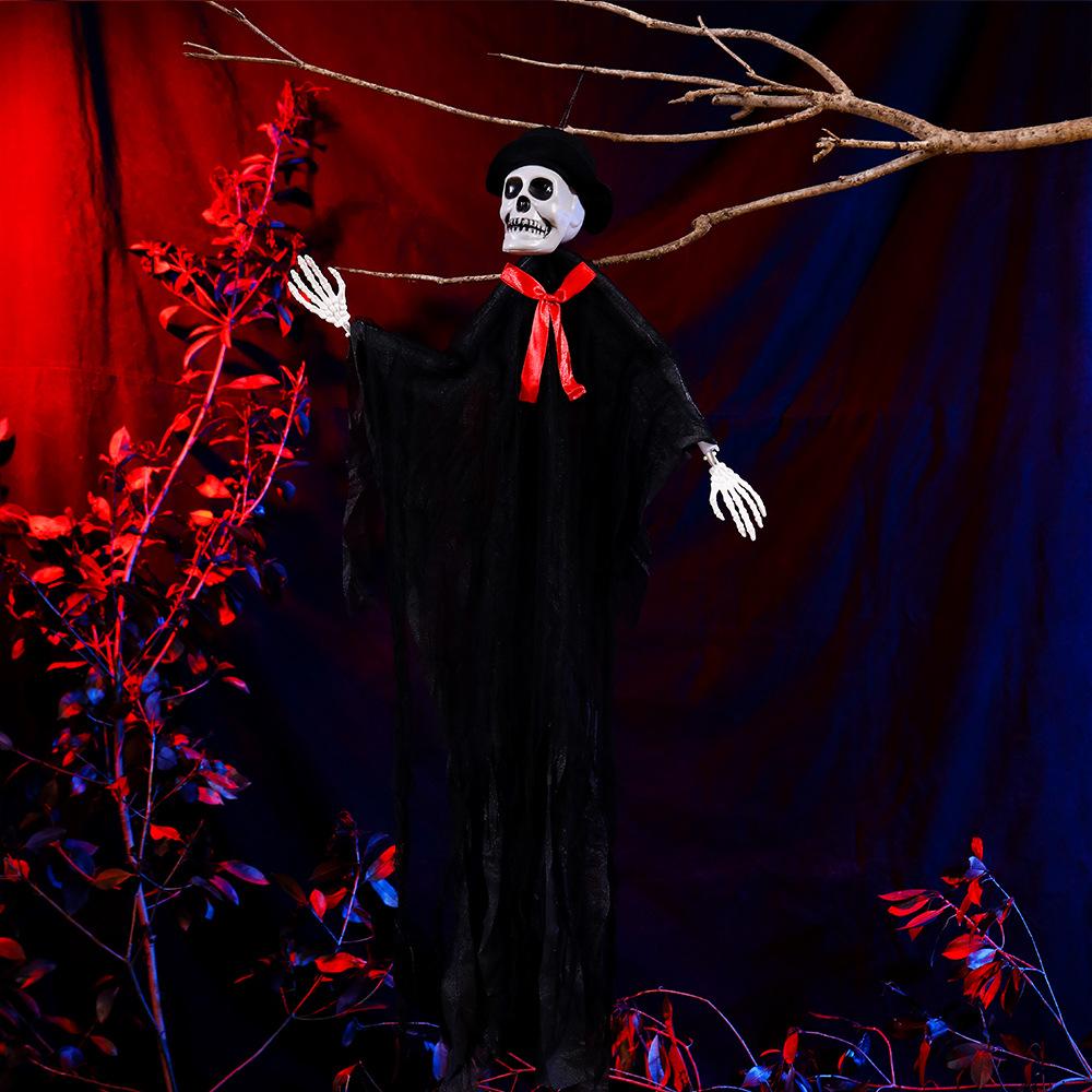 100x70cm Halloween Hanging Ghost Decoration for Home Bar Shop Props Haunted House Entrance Party Supplies