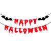 Scary Halloween Bloody for Party Decor, Happy Halloween Hanging Flag