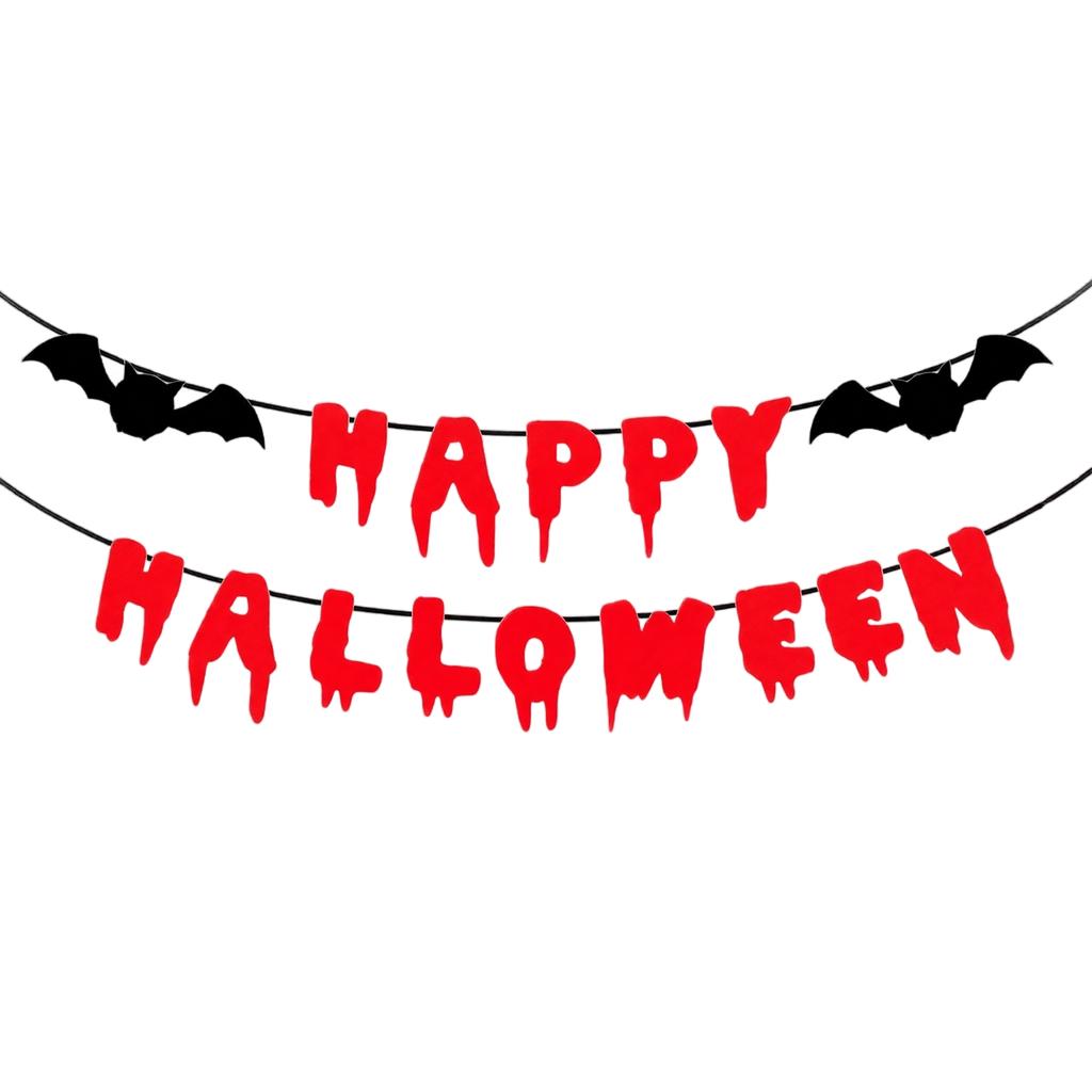 Scary Halloween Bloody for Party Decor, Happy Halloween Hanging Flag