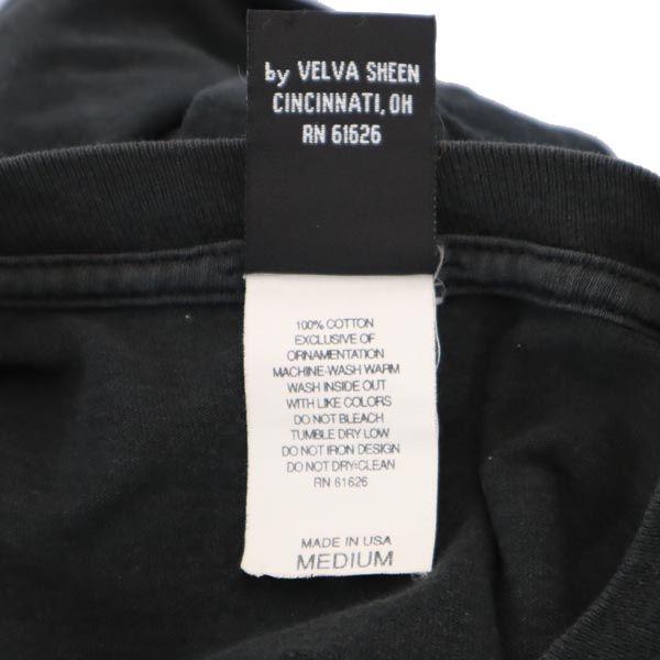 Disney 90s Old USA Made Mickey Mouse Short Sleeve T-shirt M Black Series Men's Used