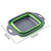Foldable Round Vegetable & Fruit Washing Basket with Drain