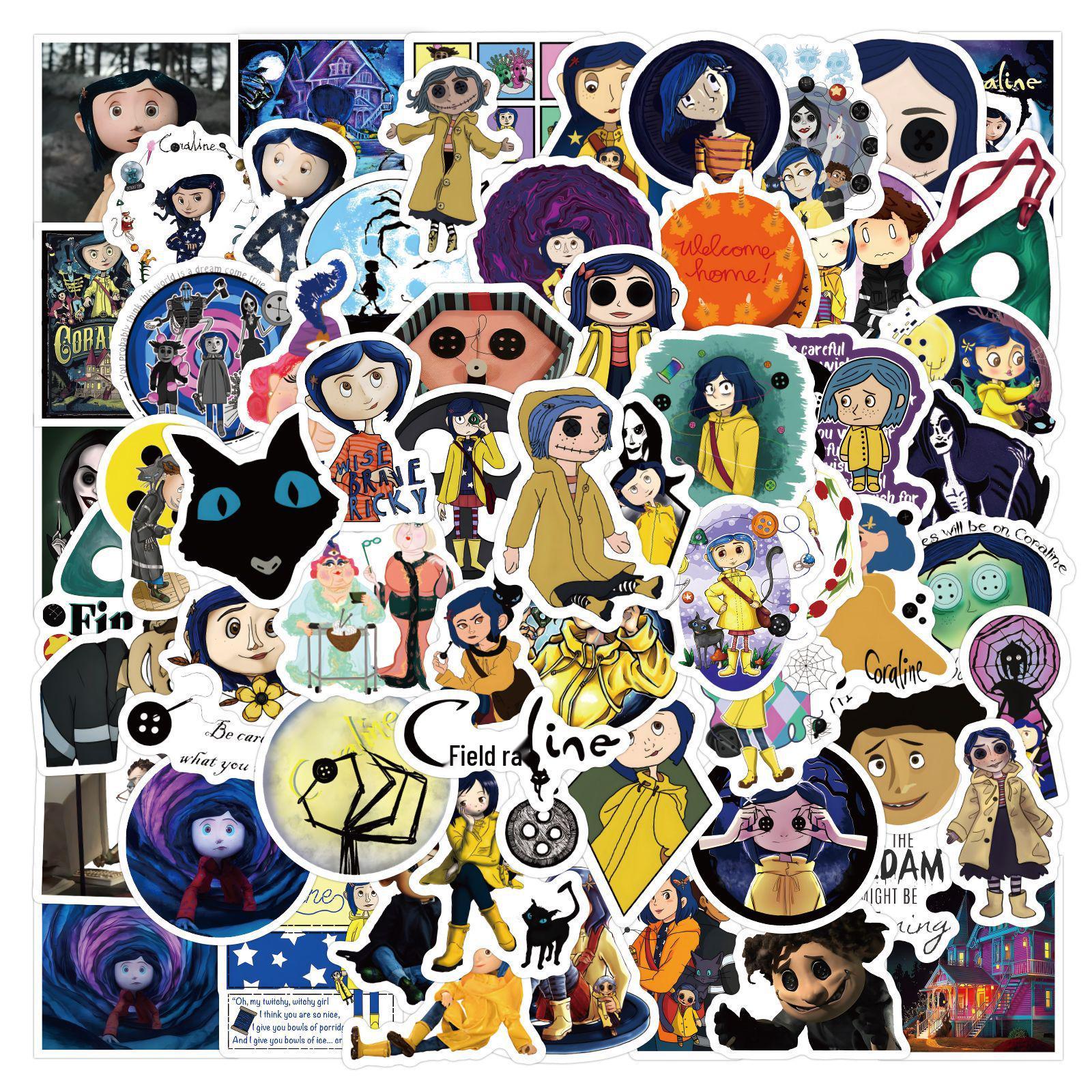 

60 New Ghost Mom Trend Graffiti Stickers for DIY Decoration: Water Bottles & Stationery Boxes