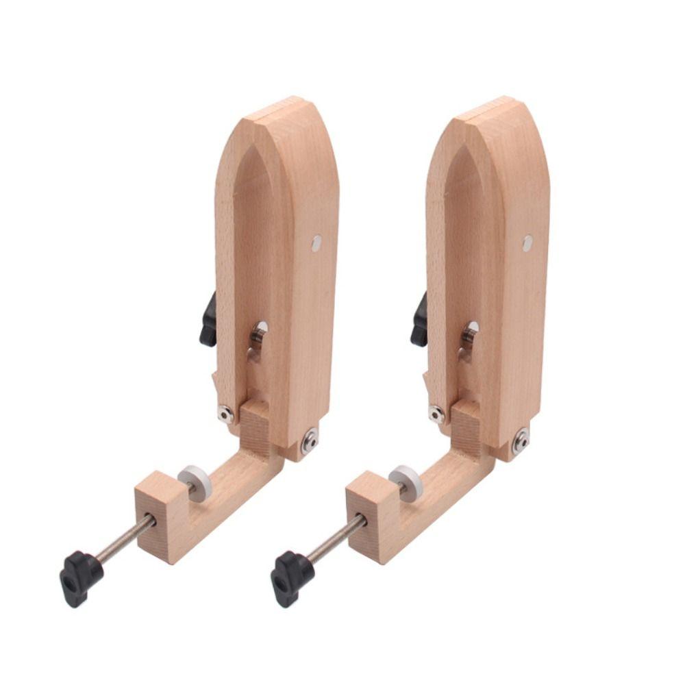 New Sewing DIY Tools Foldable Wooden Clamp Clip Type Adjustable Leather Sewing Tools Wooden Foldable Leather Stitching Holder