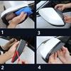 2PCS  Rear View Mirror Rain Board Eyebrow Guard Sun Visor Accessories  Rain Shield Board Sun Visor Shade
