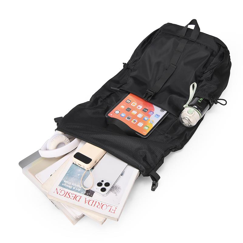 Contrast Color Backpack Men's Backpack Large Capacity Schoolbag for Students