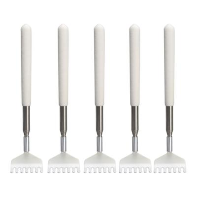 5pcs Extendable Back Scratcher Portable Telescopic Metal Back Scratchers Massager Scraper for