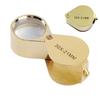 Magnifying Glass 30X Pocket Loupe Magnifier Jewelry Magnifying Glass Foldable Diamond Triplet Eye Glass Tool Reading Magnifier