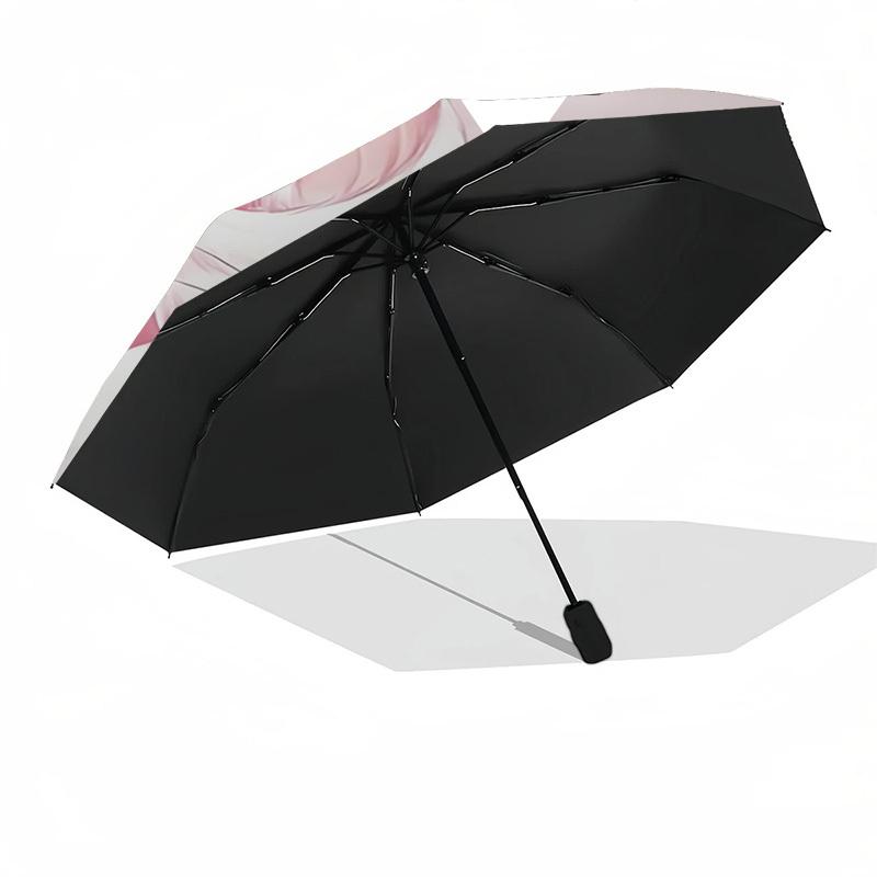 Marie,Pink Themed Automatic Opening and Closing Umbrella, Brightly Colored 8-rib Portable Umbrella, Suitable for Men and Women, A Perfect Gi