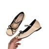 Pink Ballet Flat Shoes For Women With Block Heel And Satin Material For Daily Wear
