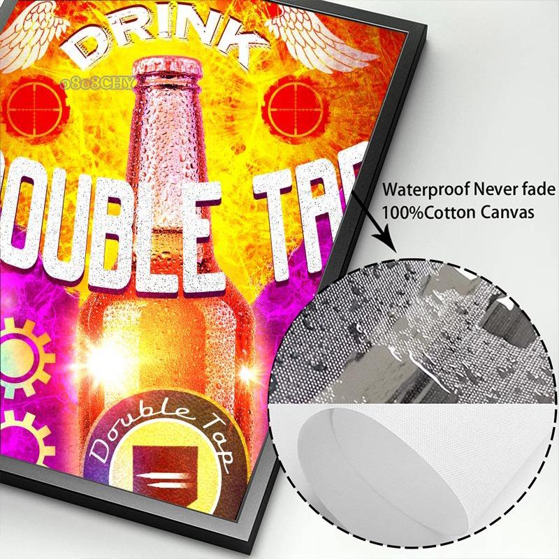 Bunte Perk-a-Cola Poster und Drucke Wandkunst Bilder Getränkeflasche Pop Art Leinwandgemälde Modern Retro Bar Club Heimdekor