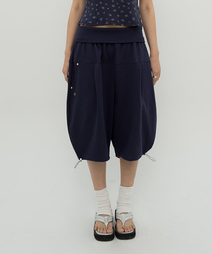BFEEP Eyelet Adjust Puff Pants_Navy
