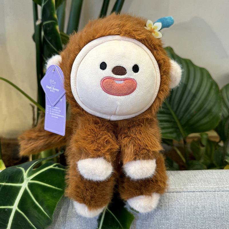 

Уникальная обезьянка Плюшевая кукла мягкая и подходит для детей Мода Милота 23cm/9in