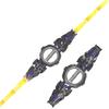 Light Up Weapon Double-Edged Lightsaber Toy with LED Lights And Sound Extendable Spinning War Warriors Toy for Cosplay Halloween Party Sci-Fi Role