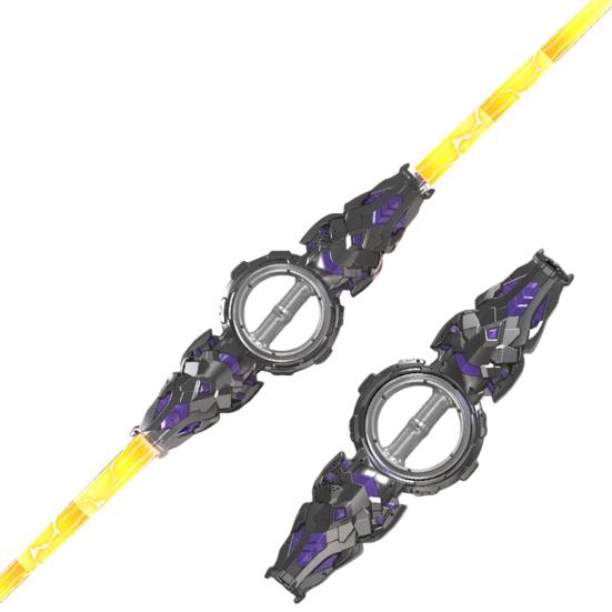 Light Up Weapon Double-Edged Lightsaber Toy with LED Lights And Sound Extendable Spinning War Warriors Toy for Cosplay Halloween Party Sci-Fi Role