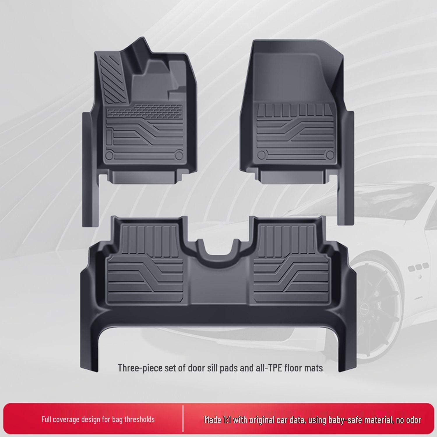 Compatible TPE Floor Mats for 25 Honda Inspire Models - Full Coverage for Gas or Hybrid Interiors Honda Inspire Hybrid (2023)