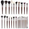 Professional Animal Hair Makeup Brush Set Complete Soft Bristles for Eyeshadow Lip Foundation Beginner Use