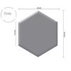 1PC 25cm x 28cm Hexagonal headboards soft bag anti-knock tatami wall surround self-adhesive background wall bedroom living room