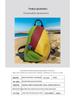 European & American Style Women's Colorful Patchwork Leather Anti-theft Backpack with Double Straps and Lock Buckle