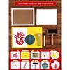 New Year Picture DIY Woodblock Printing Set: Non-Legacy Handmade Template Kit for New Year's Day Activities.