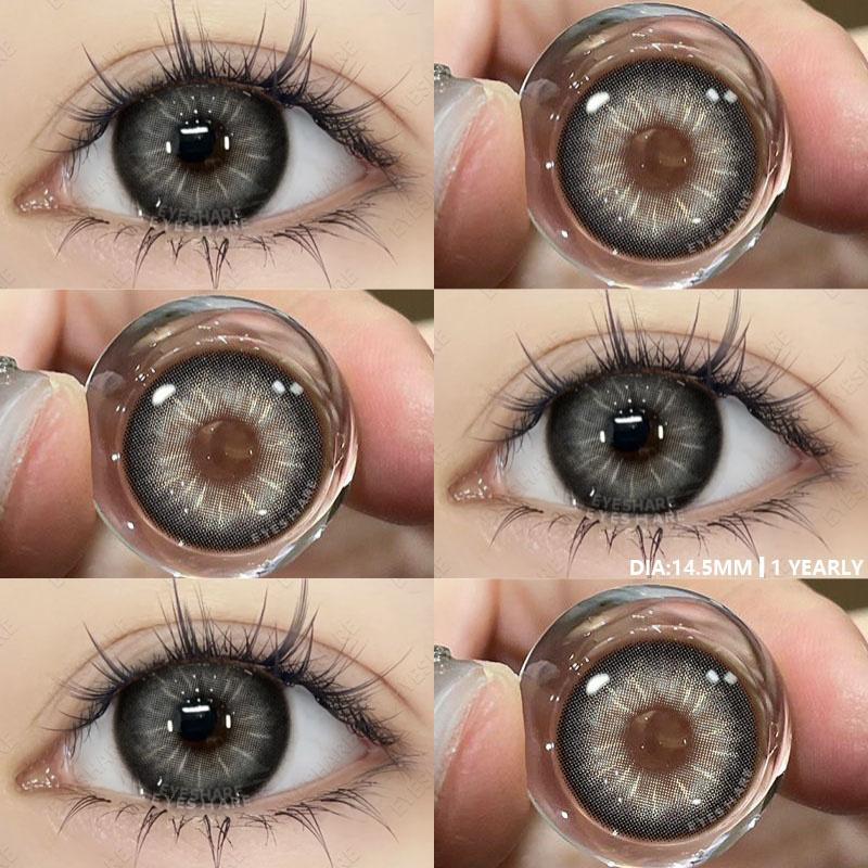 Kozmetik Renkli Kontakt Lensler 1 Çift Cosplay Kırmızı Renkli Lens Anime Mavi Kontakt Lensler Kore Lensleri Büyük Göz Lensi Mavi Lensler