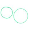10 Pcs Agility Speed Rings Balance Coordination Sensory Training Jumping Hoop Hollow Green 13.78in