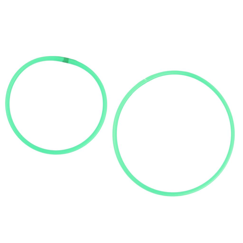 10 Pcs Agility Speed Rings Balance Coordination Sensory Training Jumping Hoop Hollow Green 13.78in