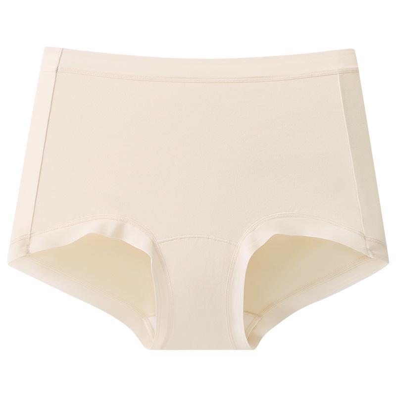A-Grade Long-Staple High-Waisted Women's Cotton Briefs: Breathable, Soft, Antibacterial, Plus Size, Thin, Tummy Control, Extended Crotch.
