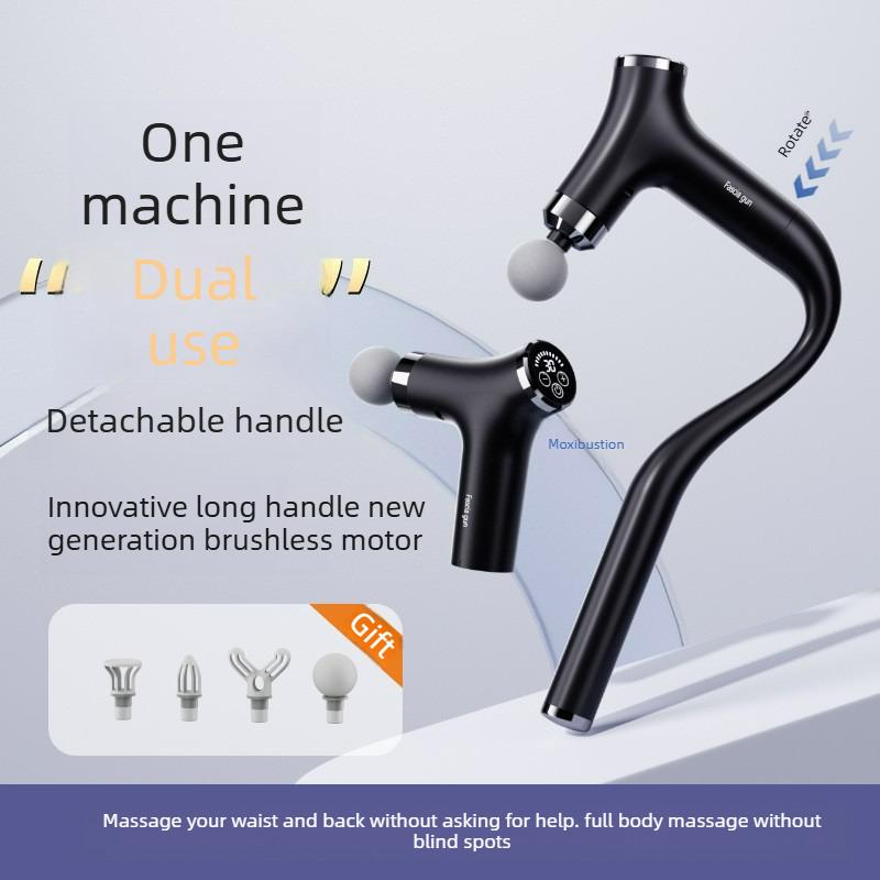 2026 New Detachable Handhel Fascia Gun High Frequency Vibration Body Massage Gun Neck Shoulder Waist Back Handle Massager Fascia Masajer