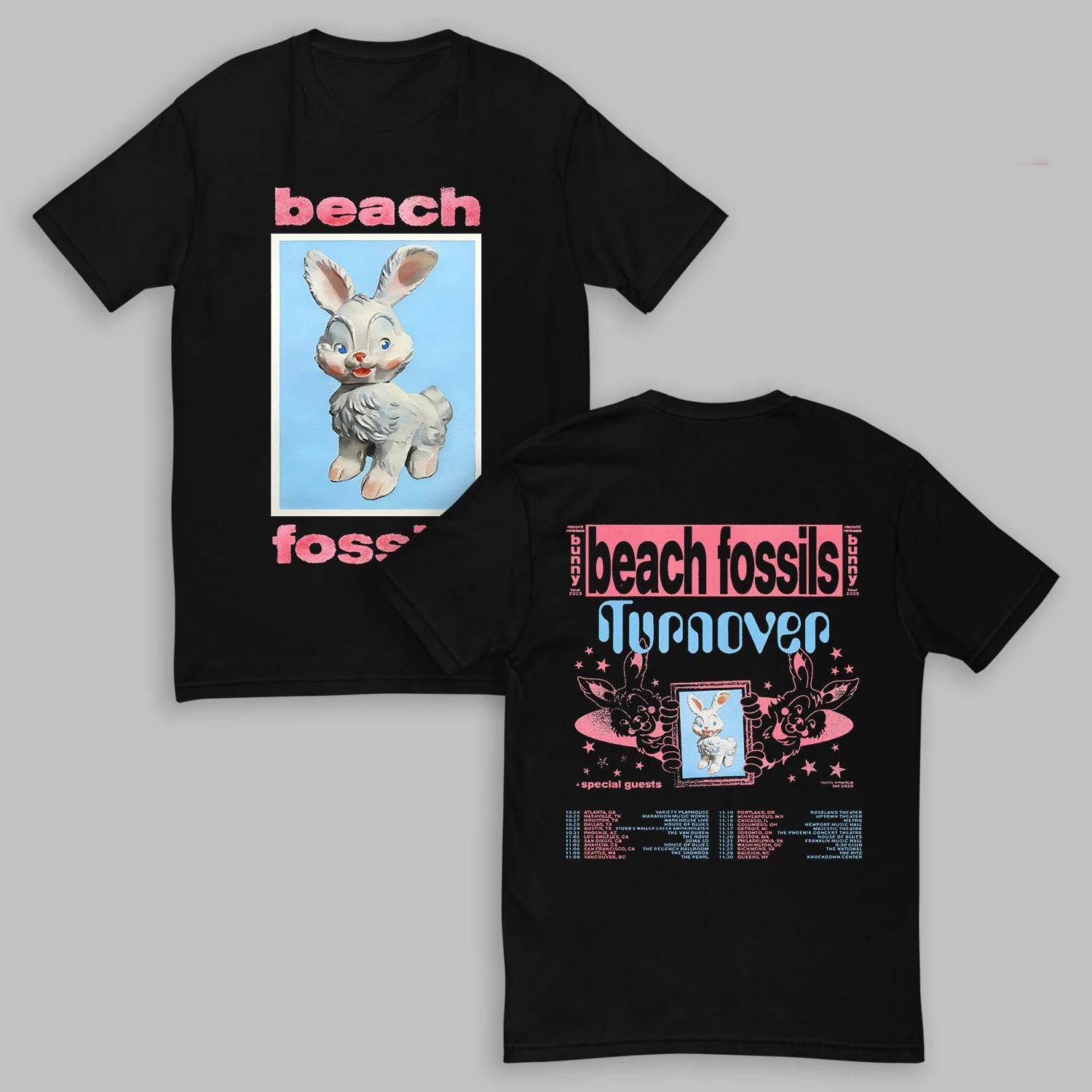 Beach Fossils Fall North American Tour Black All Size T-Shirt AE91 XXXL