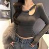 2025 Autumn/Winter Thermal Hollow Out Slimming Women's Base Layer Top