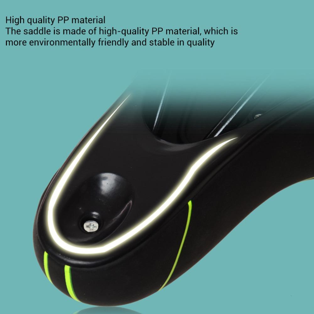 Black and Green Bike Seat PU Leather Bike Saddle Durable Bike Seat Cushion  Exercise Bike