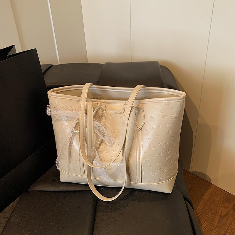 

Сумка-тоут большой вместимости Женская новая модная универсальная сумка через плечо Повседневная сумка для поездок на работу