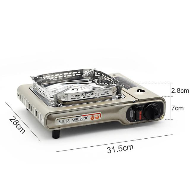 

Кемпинговая плита-нагреватель, маленькая кассетная плита с одной горелкой, портативная кухонная печь, газовая плита для внутреннего и наружного кемпинга серый