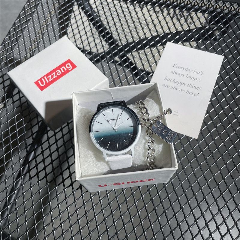 New Hong Kong Style Teen Premium Sense Black Technology Premium Sense Watch Large Dial Student Watch Men's ins Style
